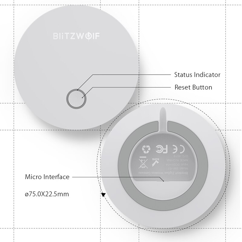 Blitzwolf Bw IS1 Zigbee 3.0 Multifunctionele Smart Gateway App Afstandsbediening Gastheer Werken Met Home Security Kits Smart Elektronica