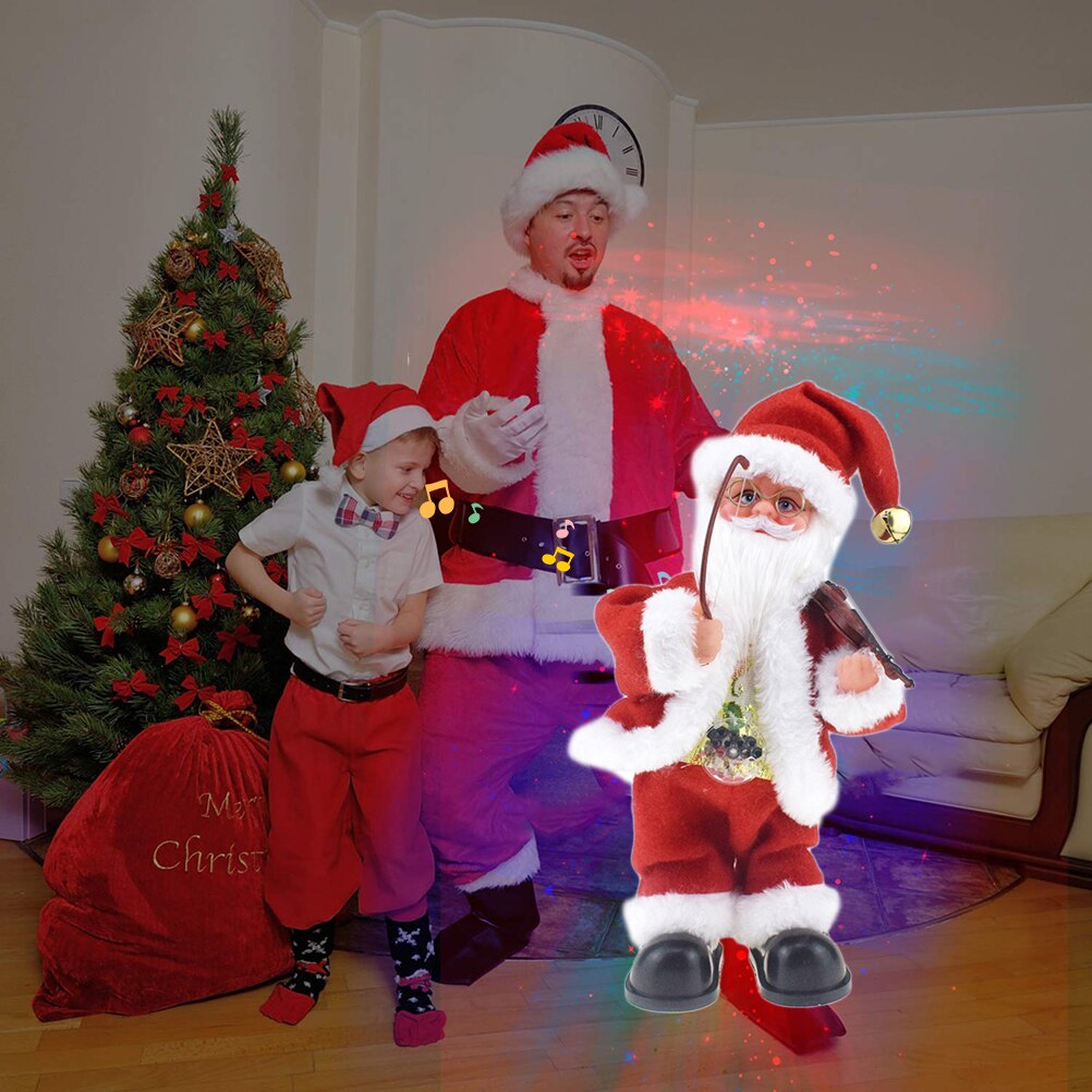 Creatief Speelgoed Kerstman Dansen Met Een Bag Elektronische Speelgoed Kan Praten Zingen Een Verrassing Fancy Kerst Kinderen #40