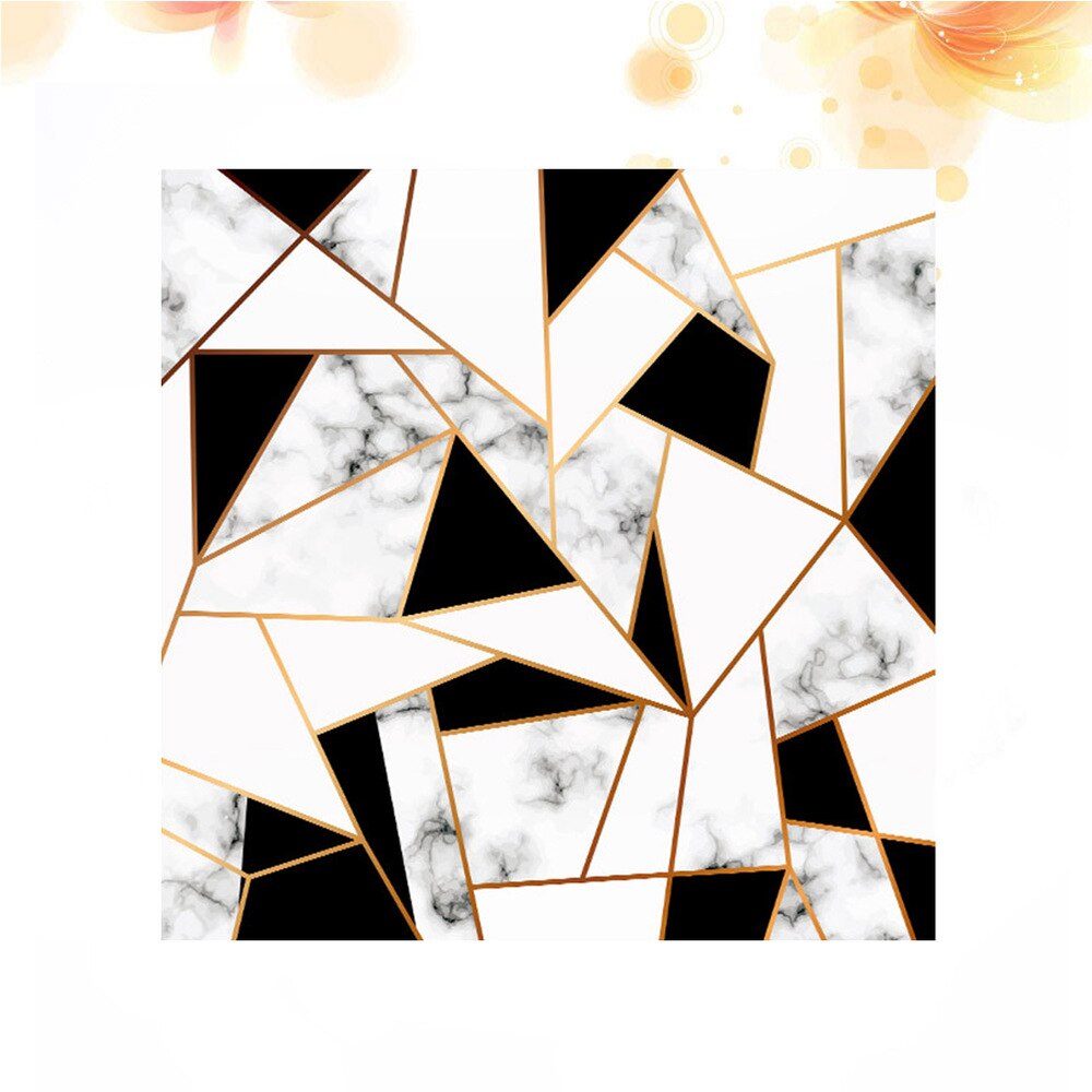 Abstract Crystal Block Tile Sticker PVC Waterproof Square Table Sticker Table Cloth Desktop Protective Film Desk Decals Covering