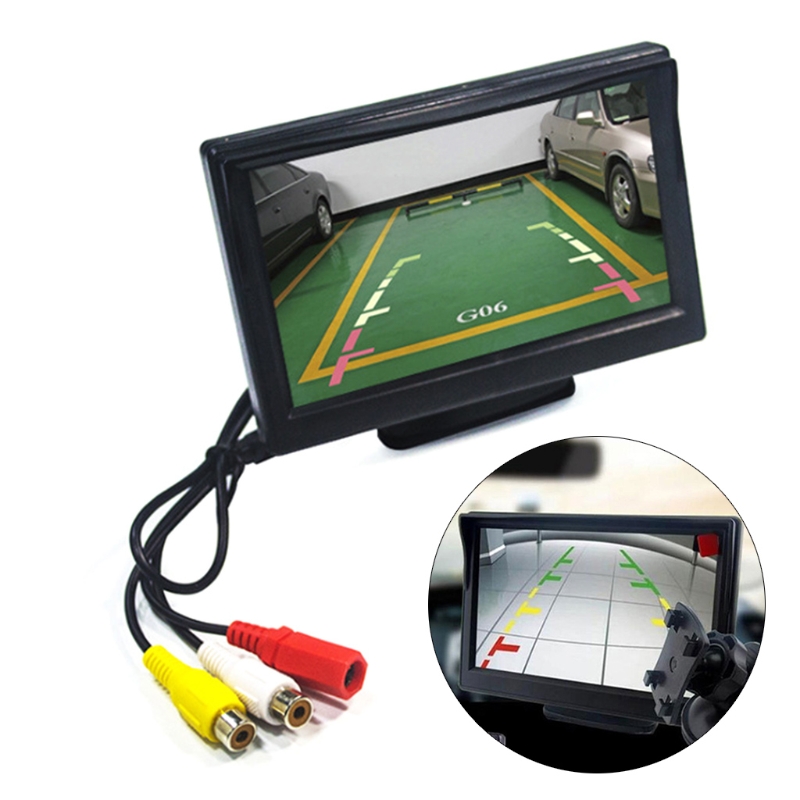 D7YA Car Parking Assistant System Kit LCD Monitor Display Rearview High Definition Screen Back-up Camera Rear View Camera