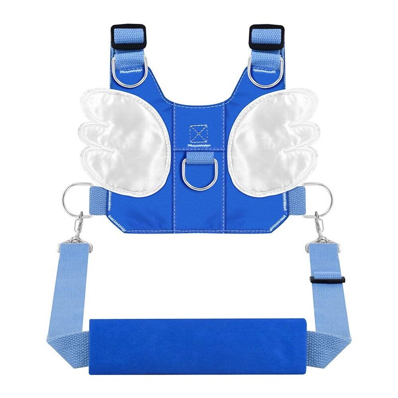 Baby Peuter Lopen Gordel met Leiband Kind Assistent Band, leuke Wings Anti-Verloren Rugzak Verstelbare voor 1-5 Jaar Bo: Blue