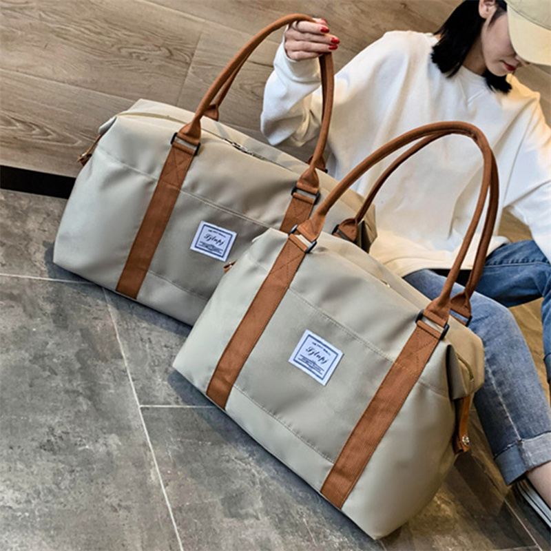 Large Travel Bag Women Cabin Tote Bags Handbag Oxford Cloth Canvas Waterproof Shoulder Bags Women Weekend Overnight Bag