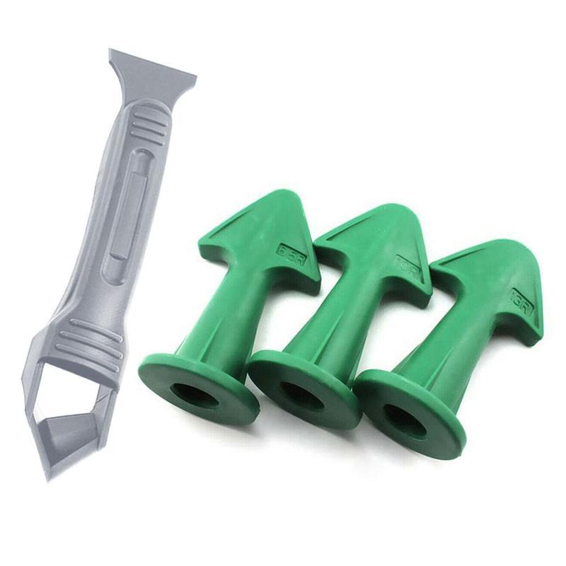 Silicone Removal Sealant Smoothing Squeegee Sealant Kit Tile Cleaning Caulk Grouting Dirt Tools Spatula E7F6: Default Title