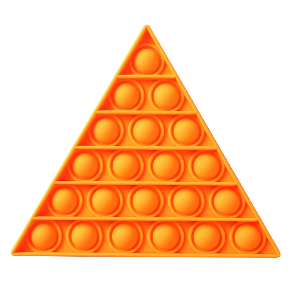 Divertido helado empujar popIt burbuja de juguete divertido lento suave chico descompresión bolas niños adultos alivio del estrés juguete: Naranja