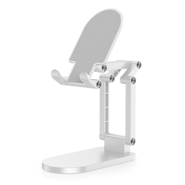 Tablet-ständer für ipad mini/samsung/xiaomi pro, iphone 13 , 12 11 handy, schreibtisch, verstellbar, faltbar, 7.9/10.5/11/12.9/16 zoll: Weiß