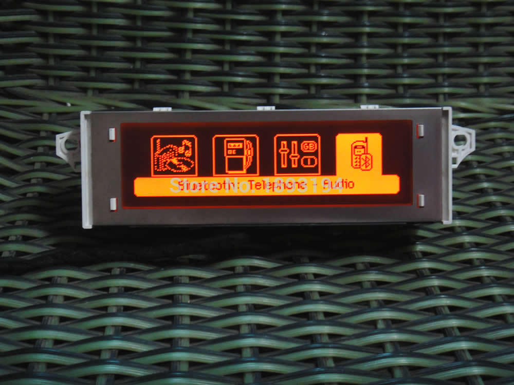 Alkuperäinen auton näytön tuki usb- ja bluetooth -näyttö punainen näyttö 12 -nastainen punainen peugeot 307 407 408 citroen  c4 / c5: lle
