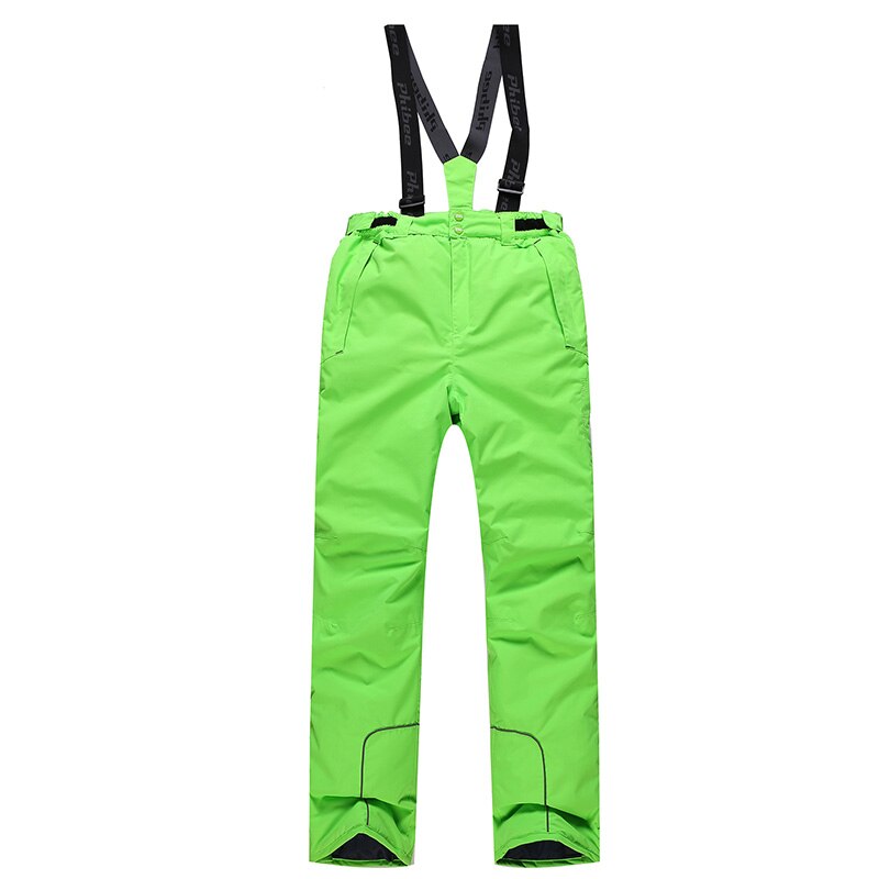 Detector Winter Girls Ski Pants Windproof Overall Pants Tracksuits for Children Waterproof Warm Kids Boys Snow Ski Trousers: Green / XXL