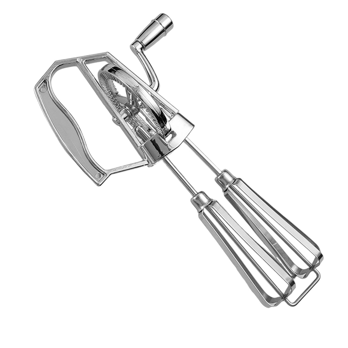 Handvisp i rostfritt stål, äggvisp med dubbla växlar för modern bakning och köksbruk: Default Title