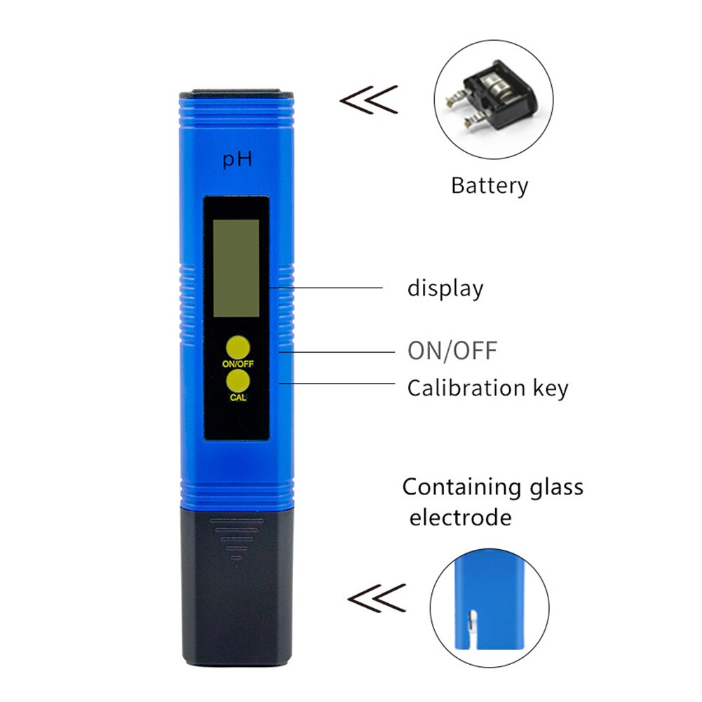 Digital LCD PH Meter Tester Accuracy 0.01 TDS Meter Test Filter Swimming Pool Water Aquarium Pool Hardness Purity Test Tool: B