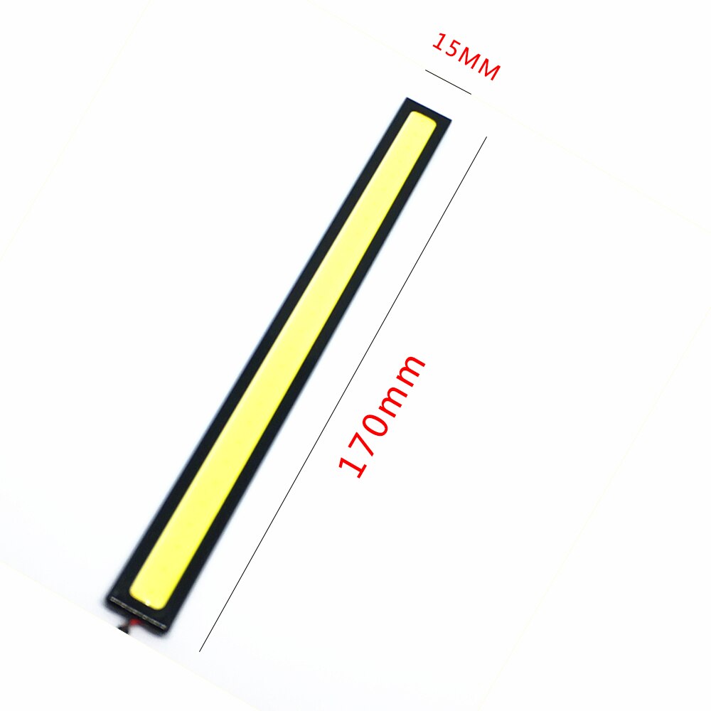 2 Stuks 17Cm Cob Dagrijverlichting Strip Drl Led Rijden Cob Led Bar Aluminium Strepen Panel Auto Werken lights Drl 12V