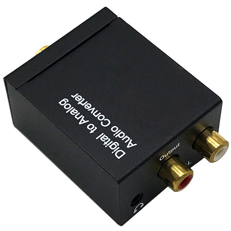 Draagbare 3.5 Mm Jack Coaxiale Audio Decoder Versterker Glasvezel Digitaal Naar Analoog Audio Aux Rca L / R Converter spdif Digitale