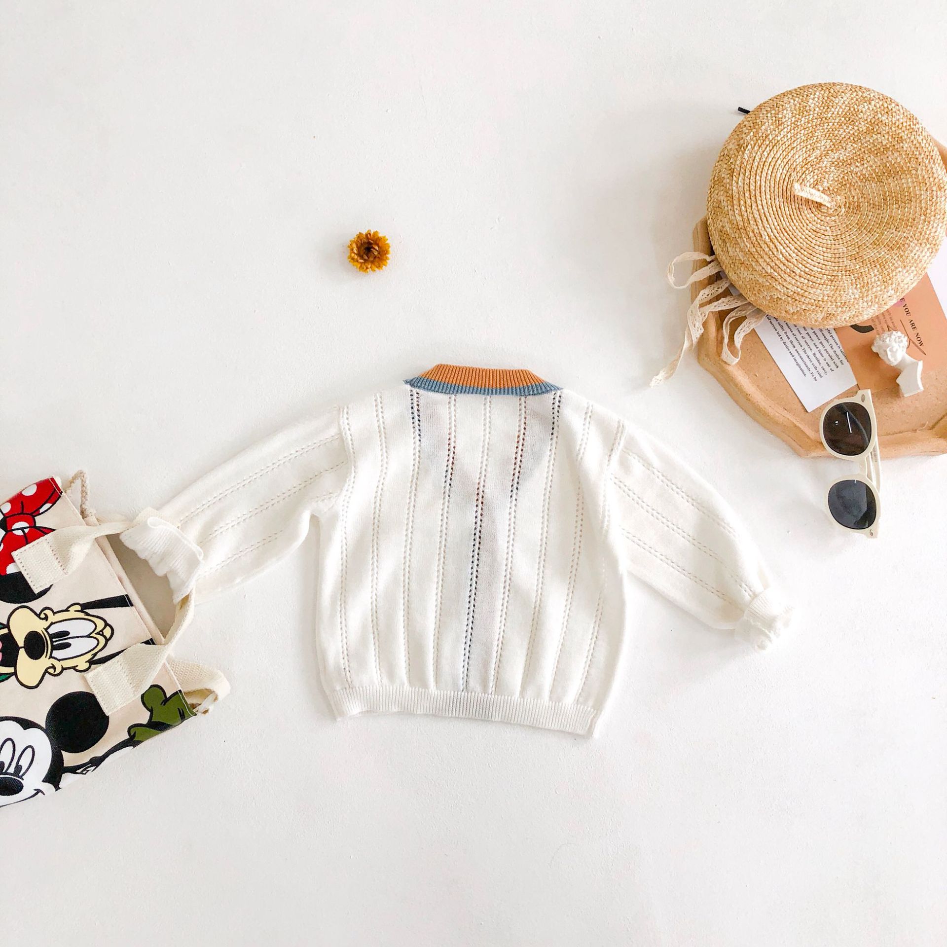 Popodion Boys and Girls Baby Jacket Long-sleeved Knitted Baby Jacket Baby Sweater CHD20326