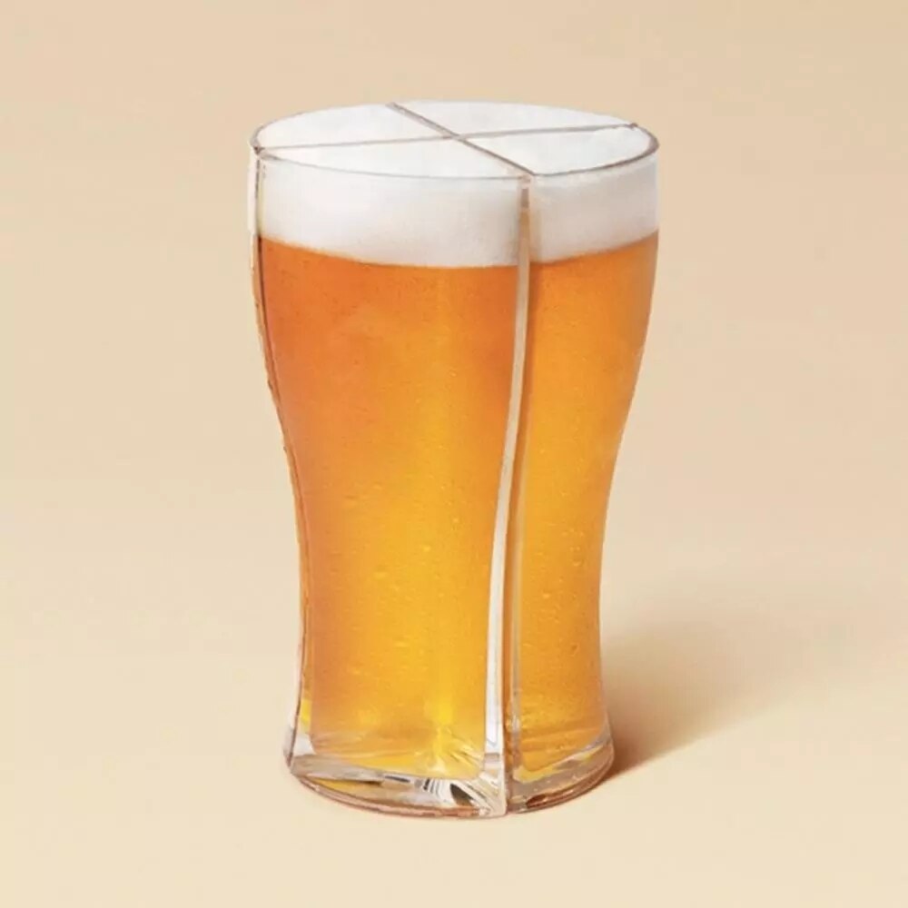 Super Schooner Beer Glasses 4 in 1 Acrylic Plastic Material Beer Mug Super Schooner Party Beer Mugs Set Glass Cup