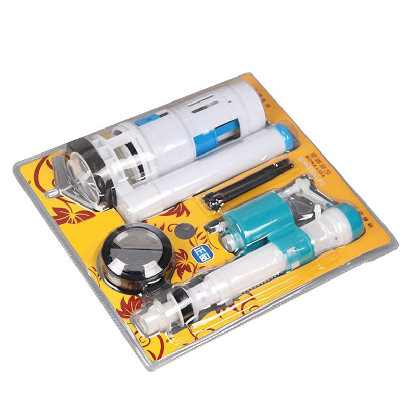 Dual Flush Fill Toilet Water Tank Connected Cistern Inlet Drain Valve Bathroom D08F