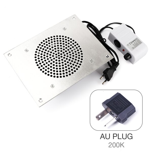 Skrivbord nageldammsugare nagelkonst naglar maskin manikyr verktyg utrustning nagel pedikyr konst dammsugare med uppsamlingspåse: Au plug