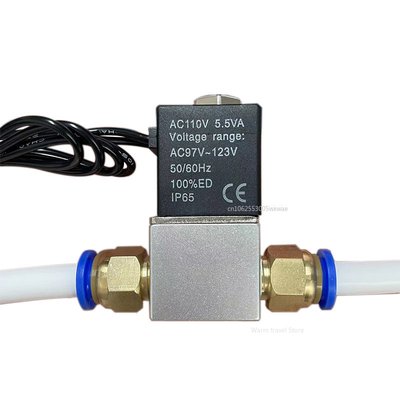 Normally Closed 1/4" Solenoid Valve DC 12V 24V Pneumatic Position Coil Alloy Internal Electric AC 110V 220V for Air Water Oil