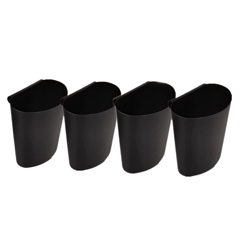 4 Pieces of Skin Management Cart Small Hanging Bucket Beauty Salon Hanging Basket Portable Storage Basket Tool: black