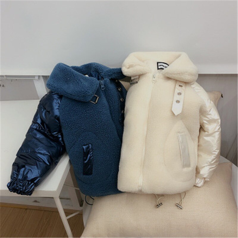 Thick Warm Parkas Baby Kids Jacket Children Fleece Coat For Girl Casual Jacket Coat Waterproof Boy Jacket Outerwear Boys Parka