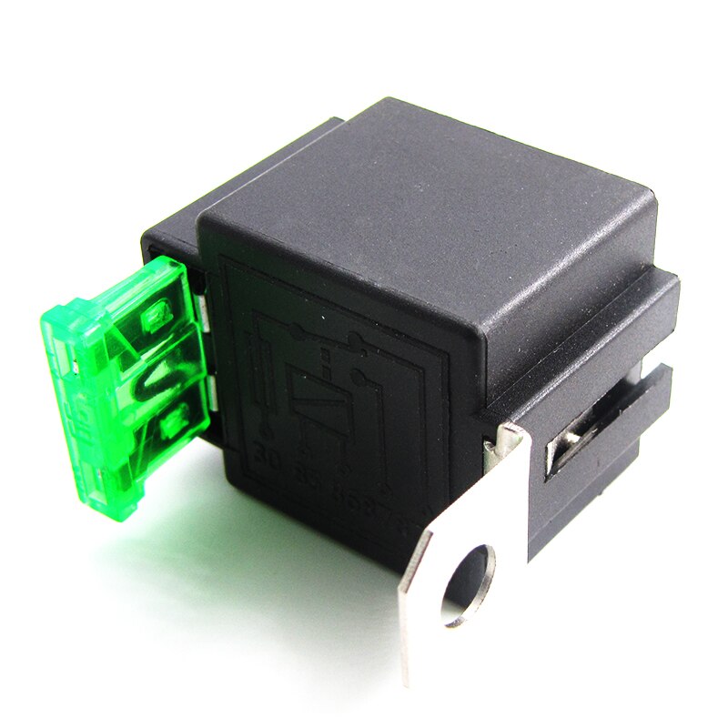 Wysokiej jakości przekaźnik elektroniczny przekaźniki samochodowe z folią ubezpieczeniową bezpiecznik samochodowy robić 4Szpilka lub 5Szpilka DC 12V/24V 30A wodoodporny wstępnie okablowany
