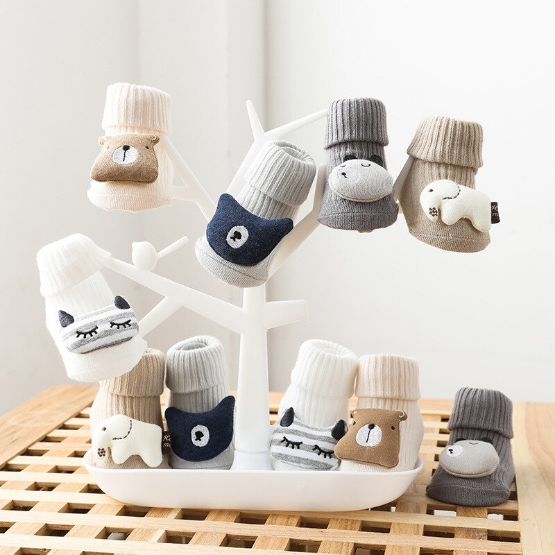 Herbst Winter Weiche Baumwolle Baby Mädchen Socken Neugeborenen Karikatur Ebene Baby Socken Kleinkind Baby Junge Socken Anti Unterhose Boden Socke frühling