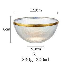 Rainbow Glass Dinner Plates Food Plates Desset Plate Cake Dish Salad Bowl Fruit Bowls Food Storage Glassware Dinnerware: A