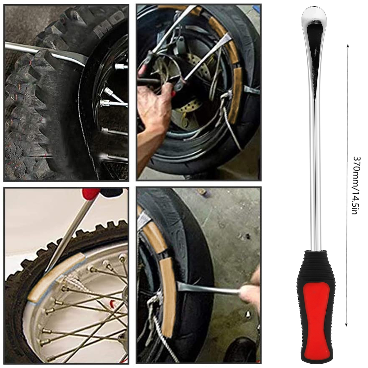 Velgbeschermer Bandwisselhendel Gereedschap Motorband Reparatie Tool Lepel Kit Antisliphandvat Auto Motor Bandenwisselaar Hevels
