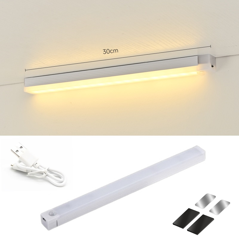Drahtlose LED Nachtlicht Bewegung Sensor Licht USB Unter Schrank Licht Für Küche Schrank Schlafzimmer Kleiderschrank Sensor Innen Beleuchtung: Licht verrotten