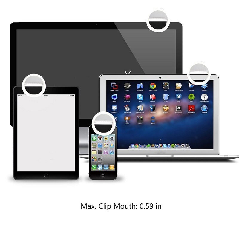 Universal Mobile Phone Led Selfie Ring Light USB Charge Fill For iPhone Samsung Huawei Xiaomi Mi Lens Ringlight Clip Photo Lamp