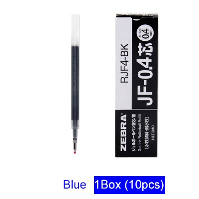 LifeMaster Zebra Gel Refills 10pcs/lot for Zebra Sarasa JJ15 Large Volume Student and Office Pen Writing Supplies JF-05/JF-04: 04 blue