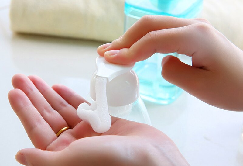 150/100/60/30ML Leere Kunststoff Schäumen Hand Seife Spender Schaum Pumpe Flasche Schlecht Kunststoff Flasche transparent Mit Flach Kopf