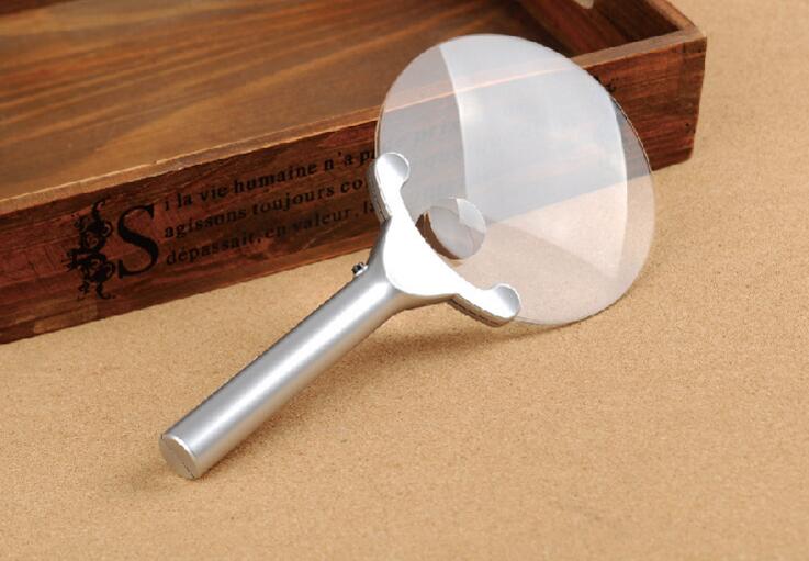 2X6X130 Mm Vergrootglas Led Handheld Draagbare Verlichting Vergrootglas Vergrootglas Loupe Tool Met 2 Led Verlichting lamp