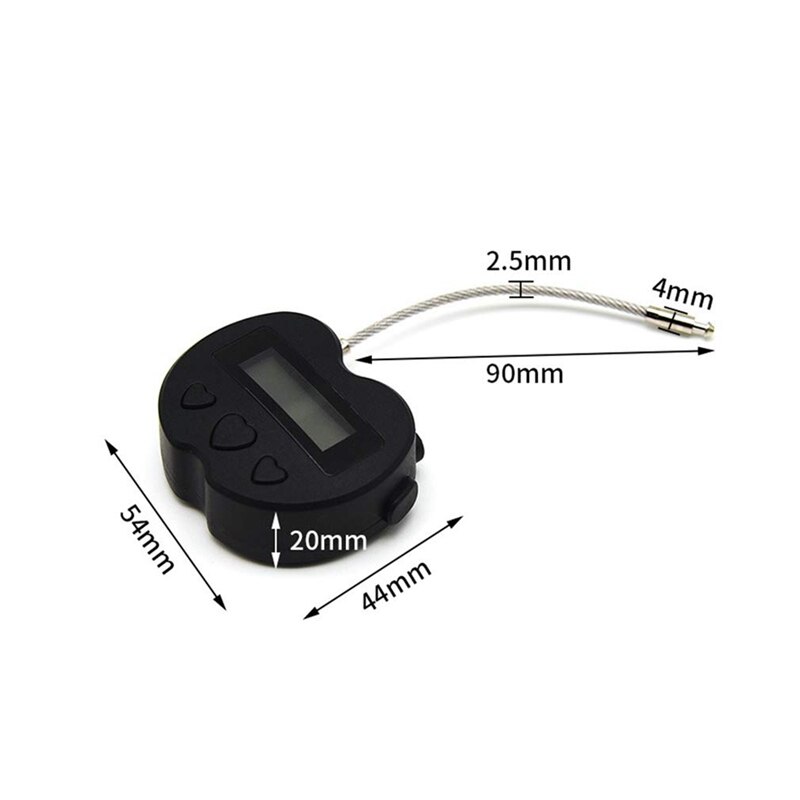 Smart tidslås lcd-display tidslås multifunktions rejse elektronisk timer, vandtæt usb genopladelig midlertidig timer hængelås