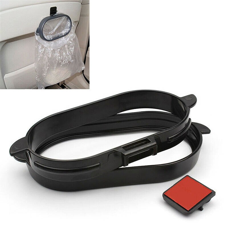 Durable Foldable Car Trash Bin Frame Auto Garbage Organizer Holder Bag Bucket