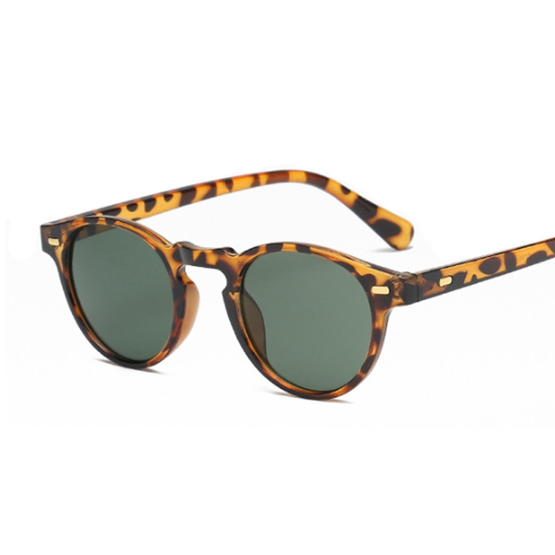 Classic Vintage Sunglasses Women Male Round Cat Eye Sunglasses Female Retro Style Leopard Small Frame Oculos De Sol