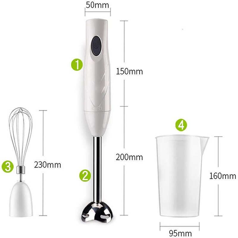 3-w-1 mikser elektryczny mikser robić żywności zanurzenia ze stali nierdzewnej kuchnia maszyna robić mielenia mięsa i warzyw 500ml siekacz trzepaczka