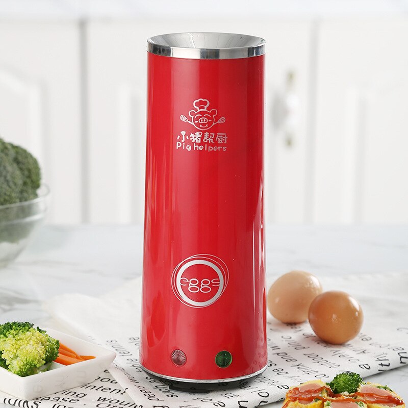 Elektrische elektrische haushalts automatische steigend frühlingsrolle maschine kochen werkzeuge ei tasse omelett Meister wurst maschine frühstück: rot 220V-240V