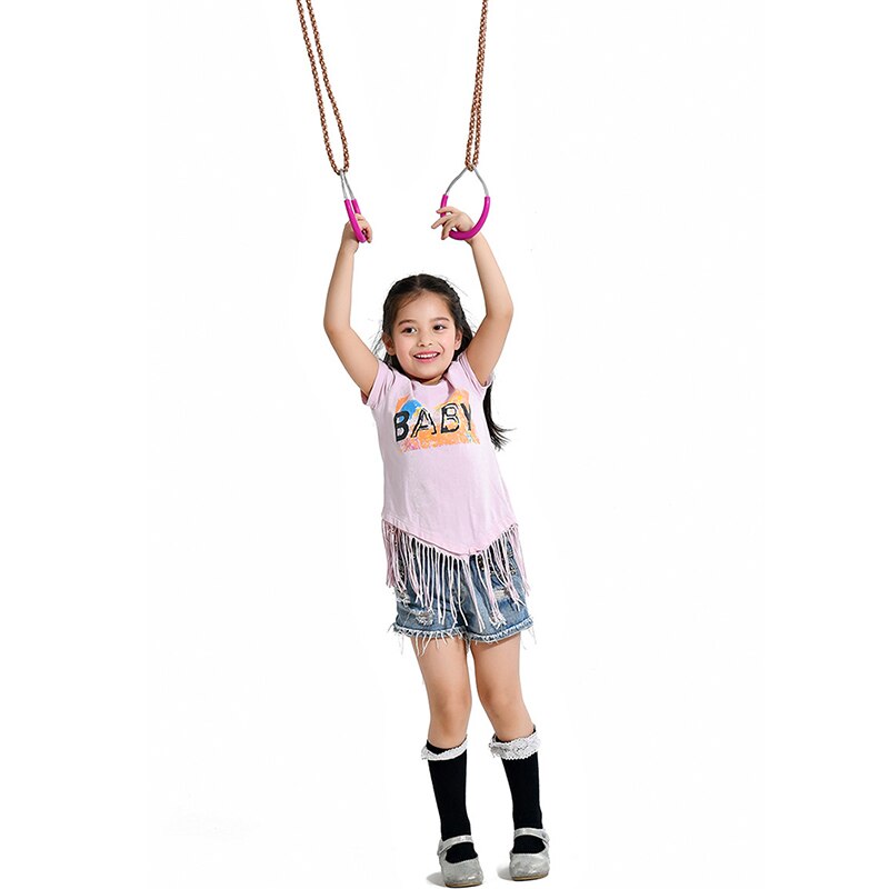 Heavy Duty Swing Gymnastic Pull Up Rings Fitness Sports Child Outdoor Playground Swing Equipment Gym Swing