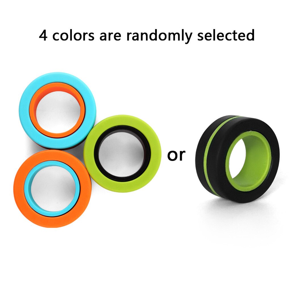 Spinning Top Magnetic Bracelet Ring Juguetes Unzip Toy Magic Ring Anti-stress Props Tools Decompression Toys Игркшки Для Детей