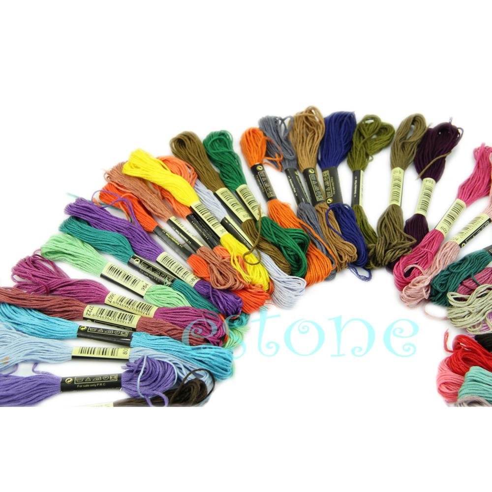 -Selling 50Pcs Anker Craft Kruissteek Katoen Borduurgaren Floss Naaien Strengen Veel