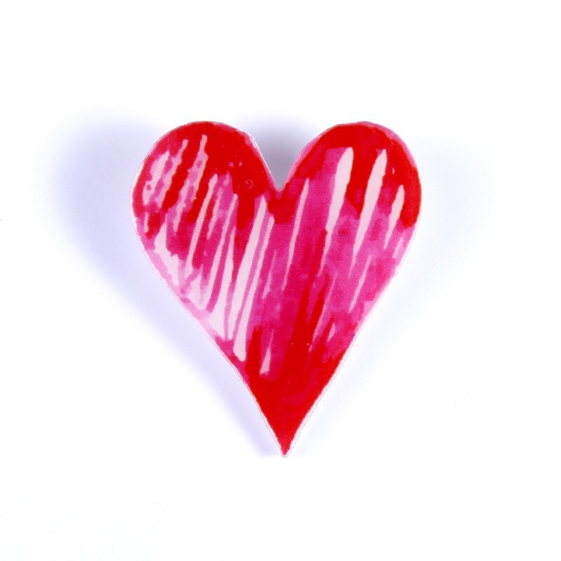 Nengdou Y74 Liefde Hart Pictogram Cartoon Badges Accessoires Acryl Broche Voor Kleding Rugzak Icoon Decoratie Kawaii Pins Token: Y74-3