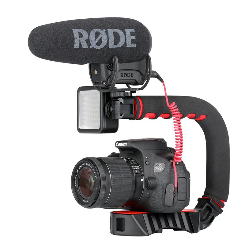 Ulanzi Handheld Pro Video Camera Stabilizer U Vorm Rig Triple Shoe Handvat Grip Voor Interview Live
