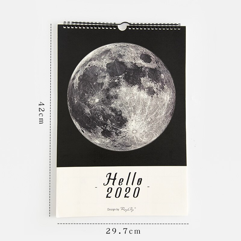 Kalendarz calendario 2020 calendario da parete di pared 2019 ordine del giorno pianificatore organizzatore di modo ofis malzemeleri calendario perpetuo recambi: Di Colore Giallo chiaro