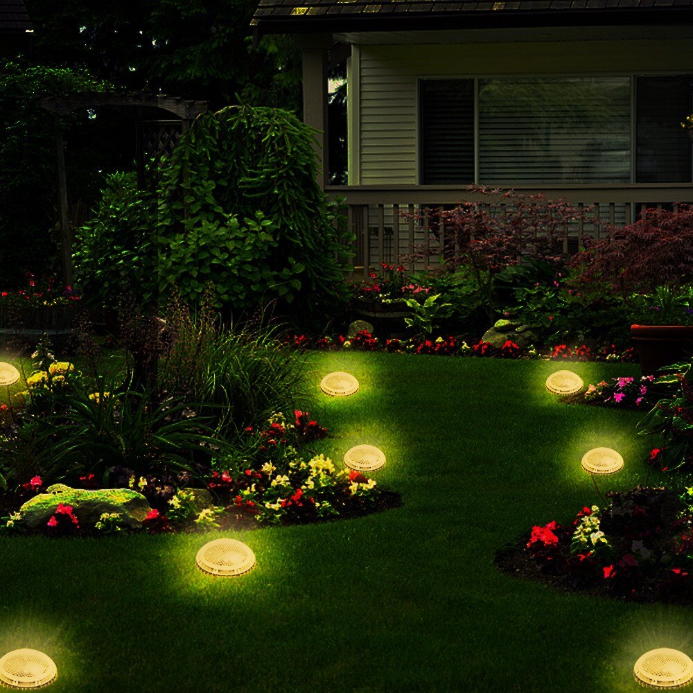 Led Solar Tuin Licht Buitenverlichting Waterdicht Solar Light Gazon Stoep Grond Tuin Decoratie Plug-In Tuin Verlichting