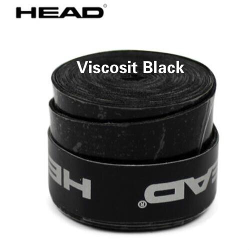 10pcs Head Tennis Racket PU Overgrip Anti-skid Sweat Absorbed Soft Wrap Taps Tenis Racquet Damper Dry/ Vibration Tacky grips: Viscosit black