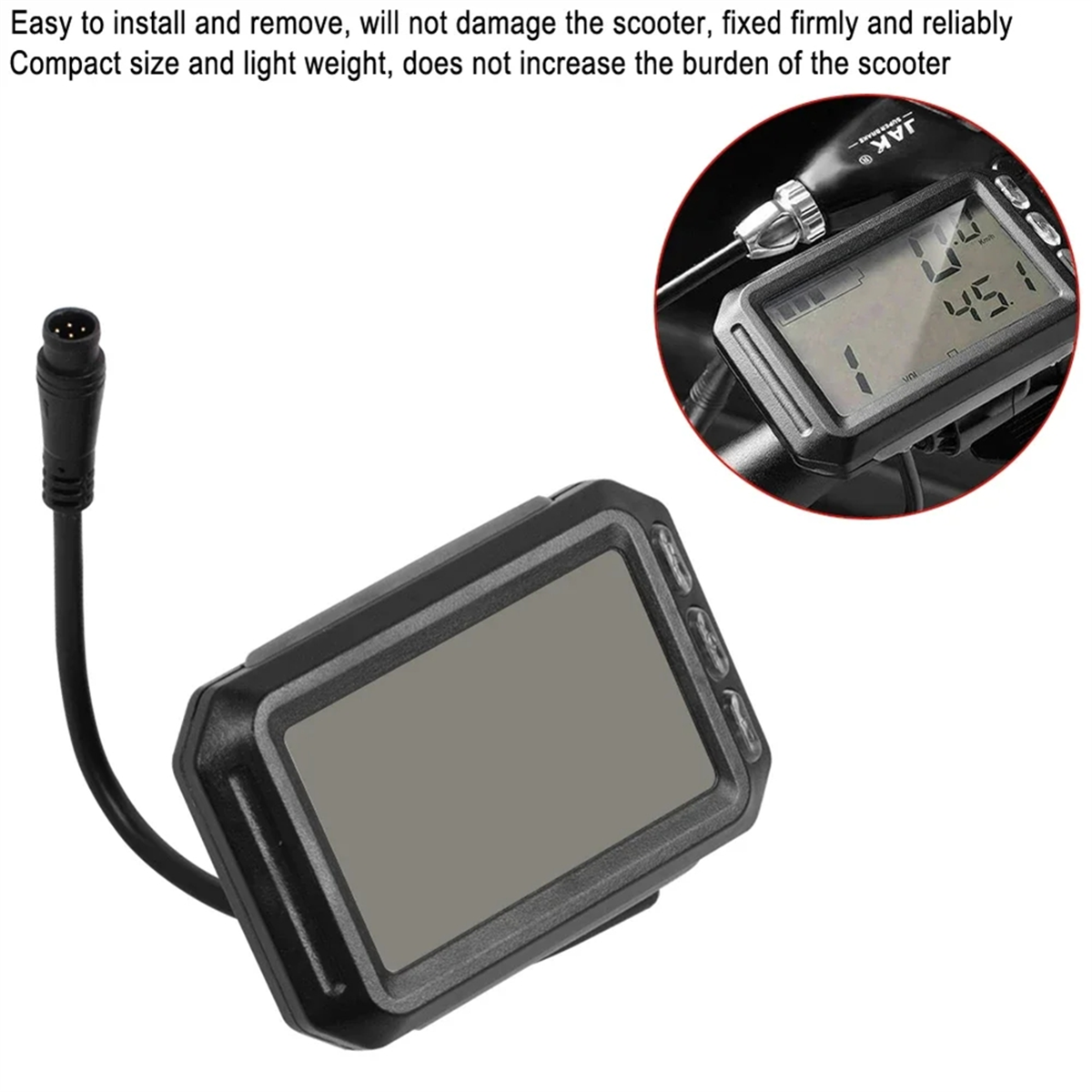A57T Elektrische Scooter LCD Display Meter 36 V-60 V Panel Display Dashboard voor Kwheel S12 Kugoo G Booster e-Scooter