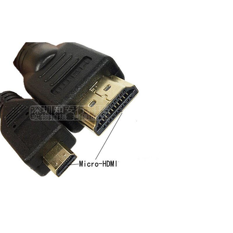 Línea de datos de Cable Micro HDMI para Xiaomi yi 4k GoPro Hero 8 7 6 5 4 3 + SJCAM SJ4000 Xiaomi Yi 4k EKEN H9, accesorios para Cámara de Acción