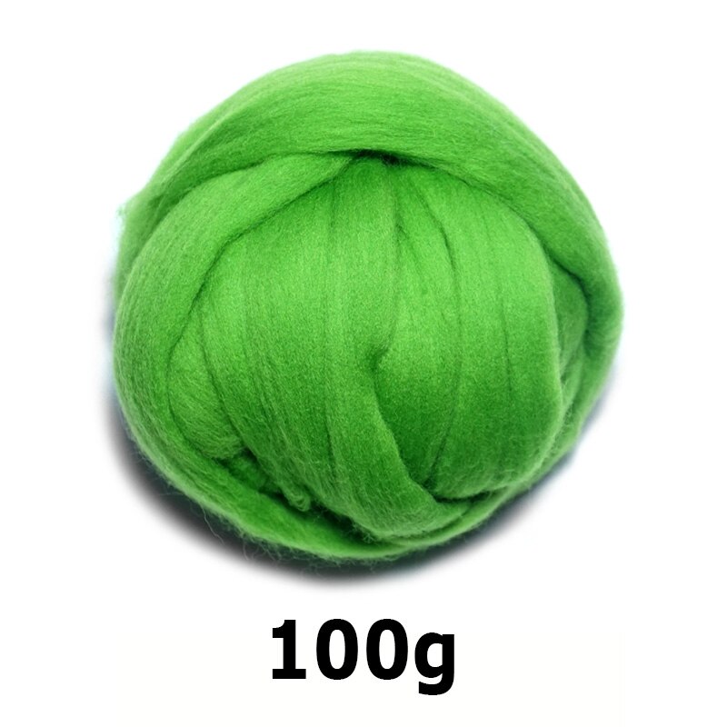 handmade Wool Felt for felting 50g Green Perfect in Needle Felt 03#: 100g