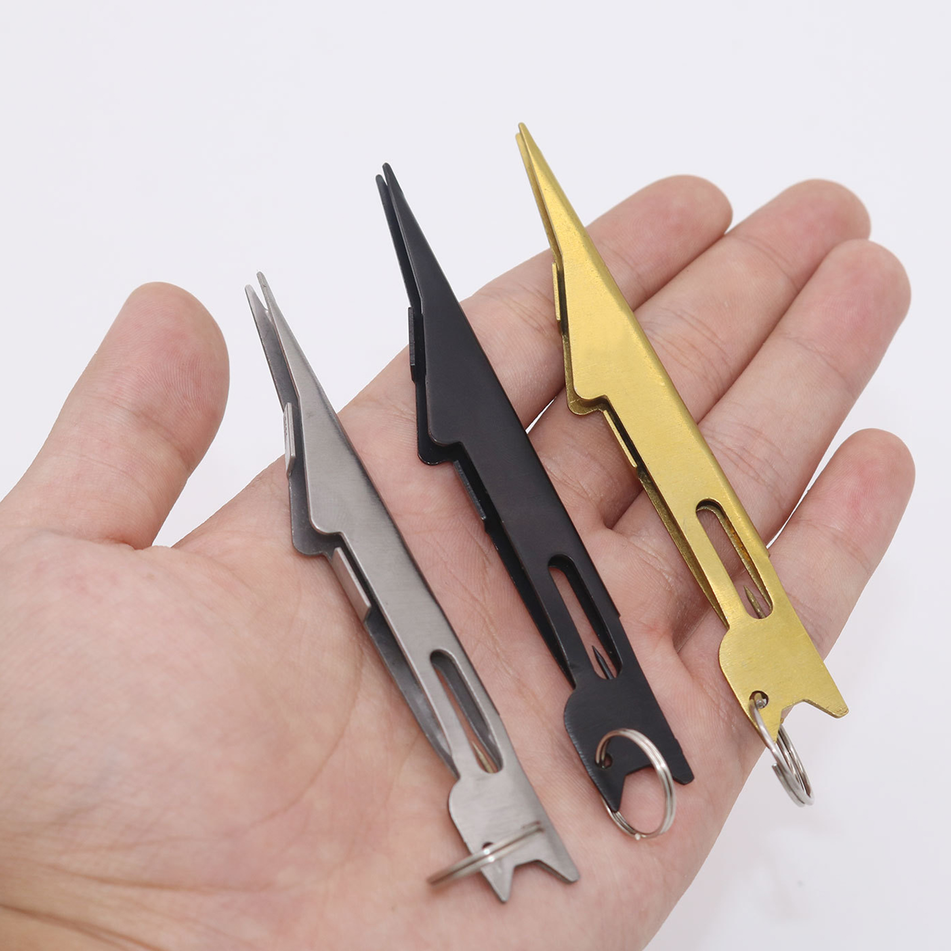 1 Uds. Herramienta rápida para atar nudos de uñas y gancho Tyer de bucle para aparejos de pesca con mosca, anzuelo rápido, herramienta para nudos rápidos