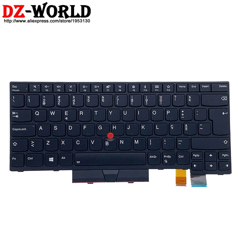 Original PT Portuguese Backlit Keyboard for Lenovo Thinkpad T470 T480 A475 A485 Laptop Teclado 01AX591 01AX550 01AX509