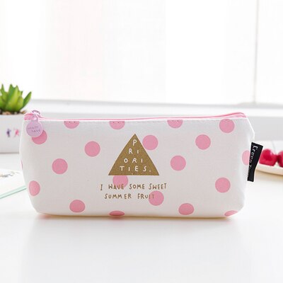 TUTU Korean Cracker School fabric Pencil Case Cute Pen Bag Kawaii Stationery Pouch Office School Supplies H0010